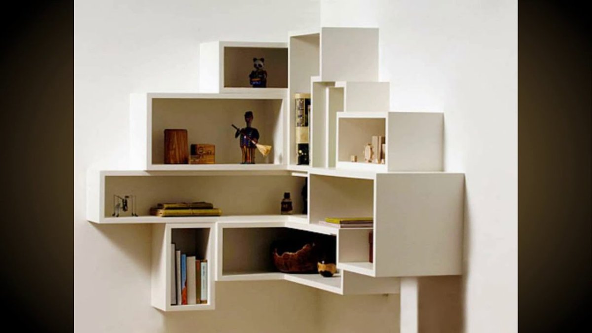 Угловые полки на стену