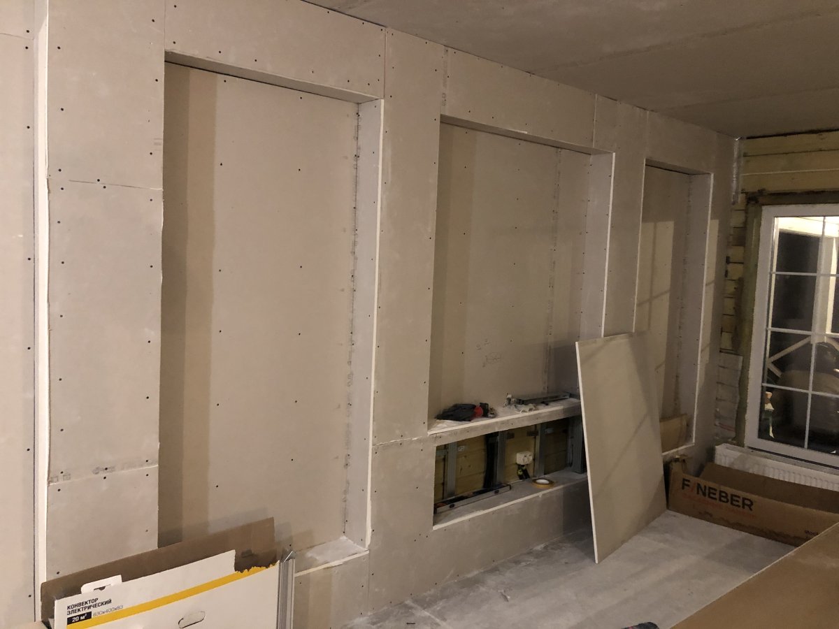 Стена ГКЛ под покраску