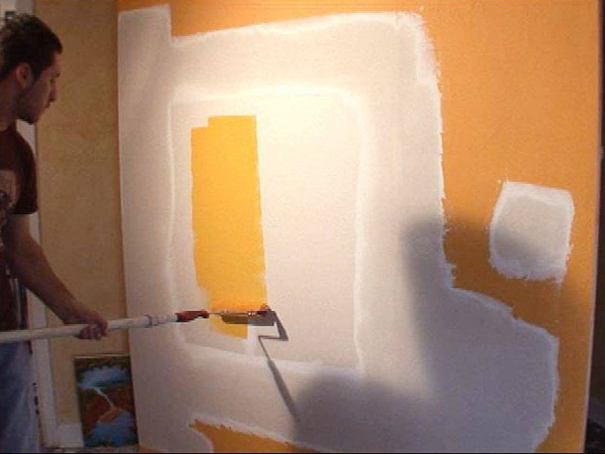 Покрасить стены из гипсокартона