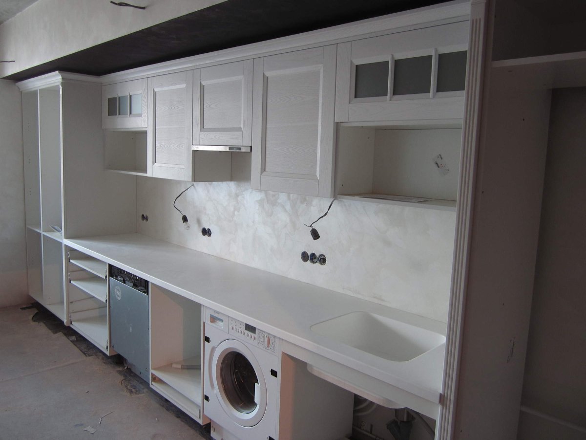 Короб на кухне из гипсокартона