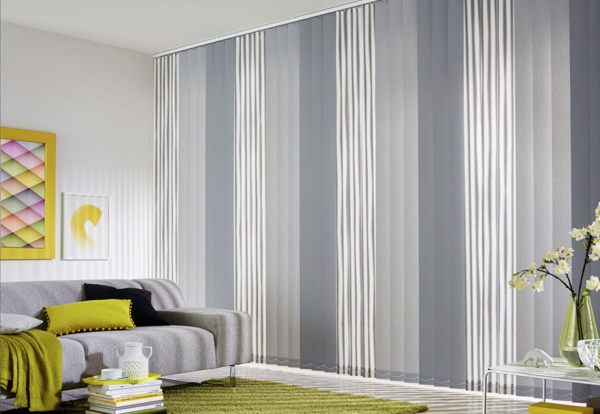 Тюль в полоску горизонтальную