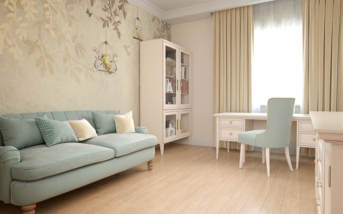 Гостиная диван телевизор кресла