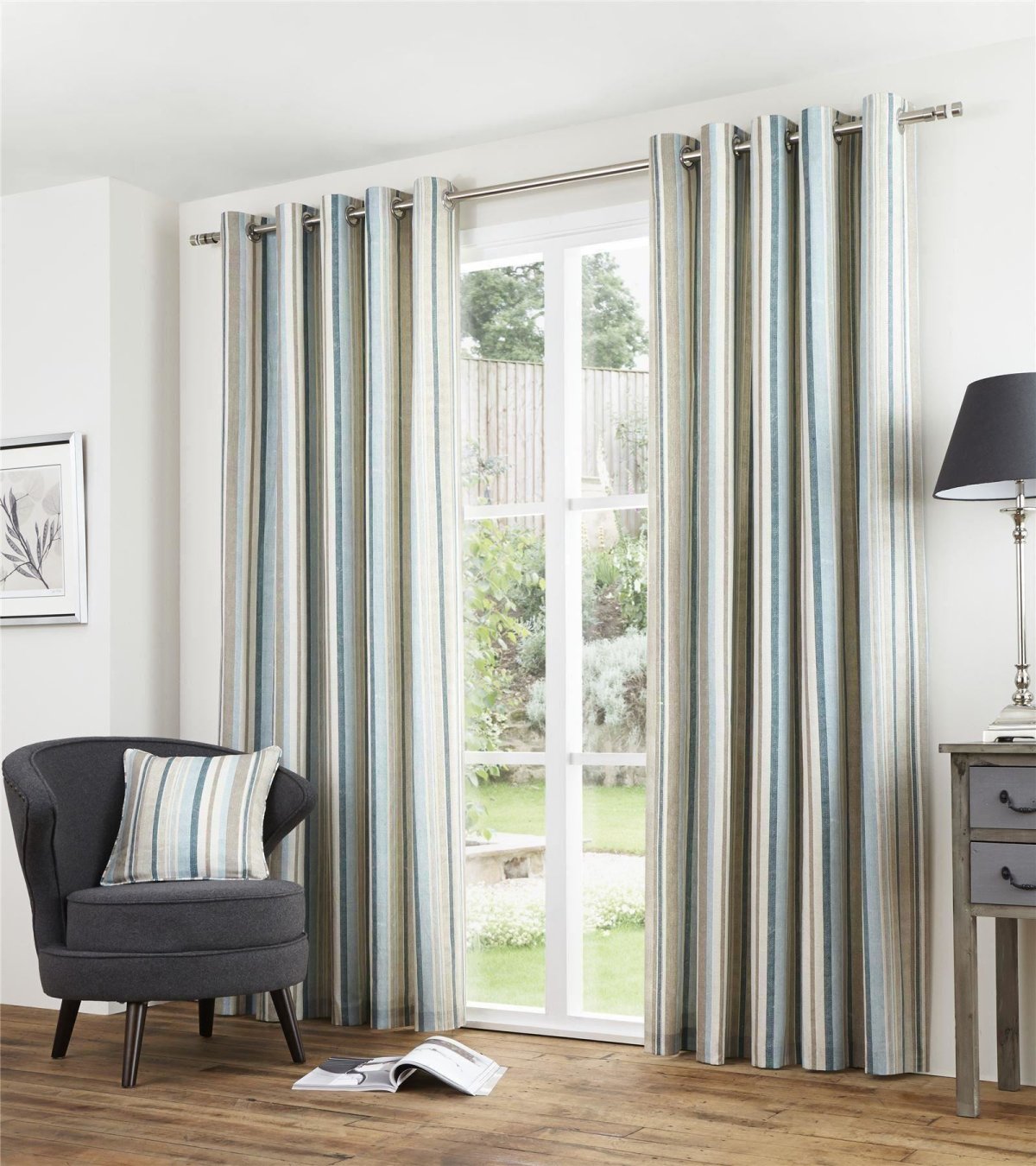 Тюль в полоску