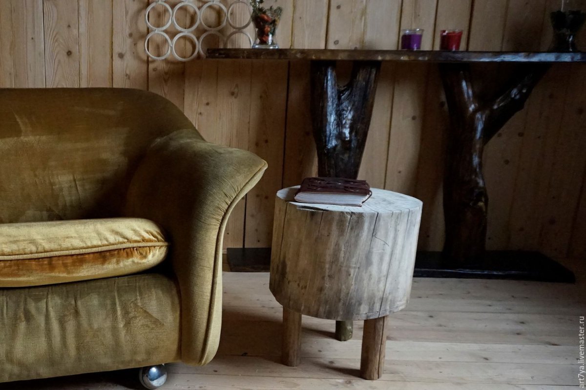 Пень в интерьере