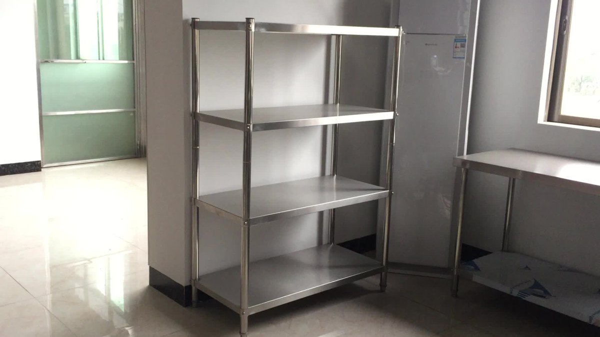 Полка навесная ГРУНДТАЛЬ нержавеющ сталь