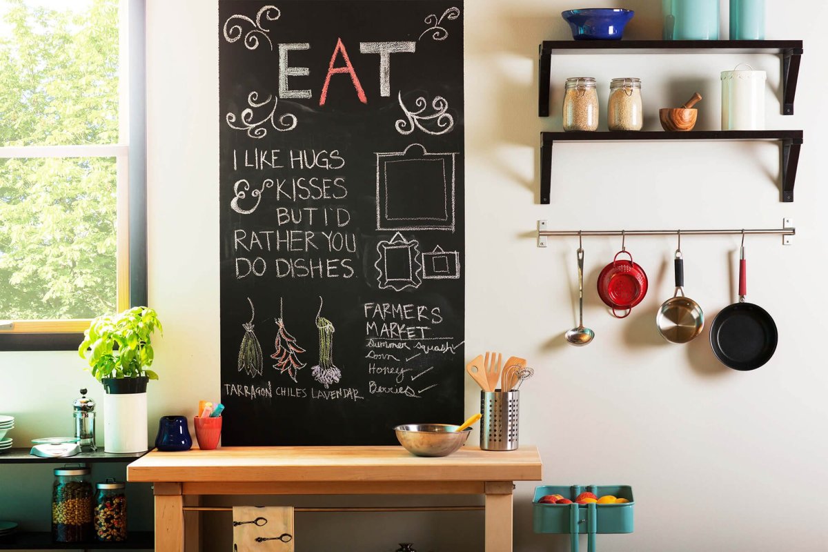 Грифельная стена в интерьере