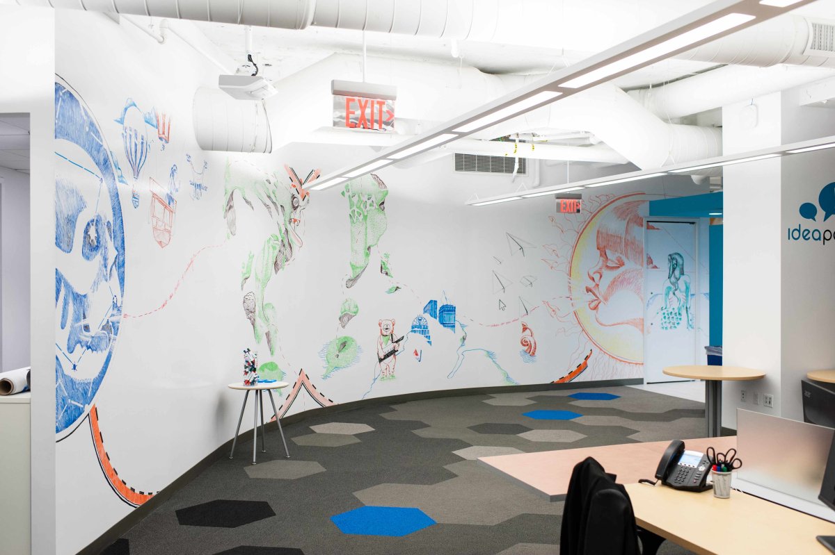 Магнитно-маркерное покрытие на стену