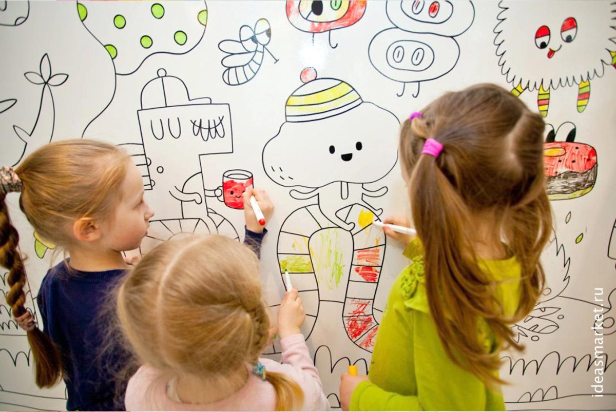 Маркерная краска в детской