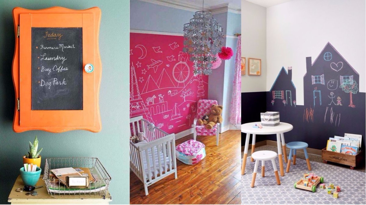 Грифельная краска для стен