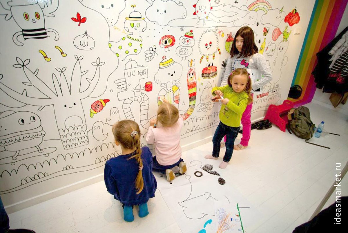 Маркерная стена в детской
