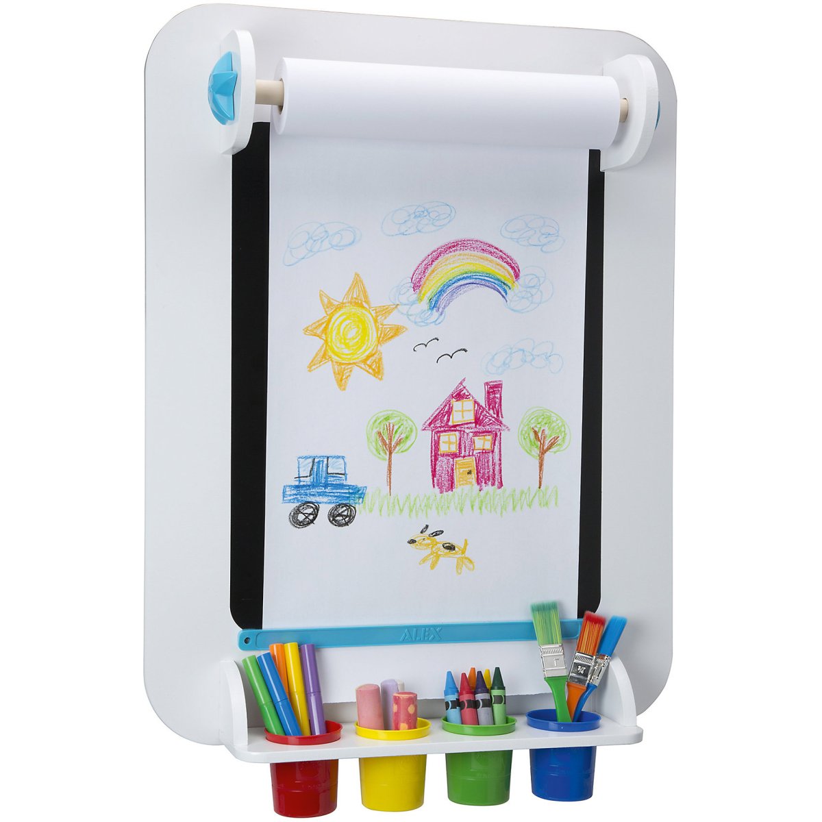 Мольберт с рулоном бумаги для рисования детский