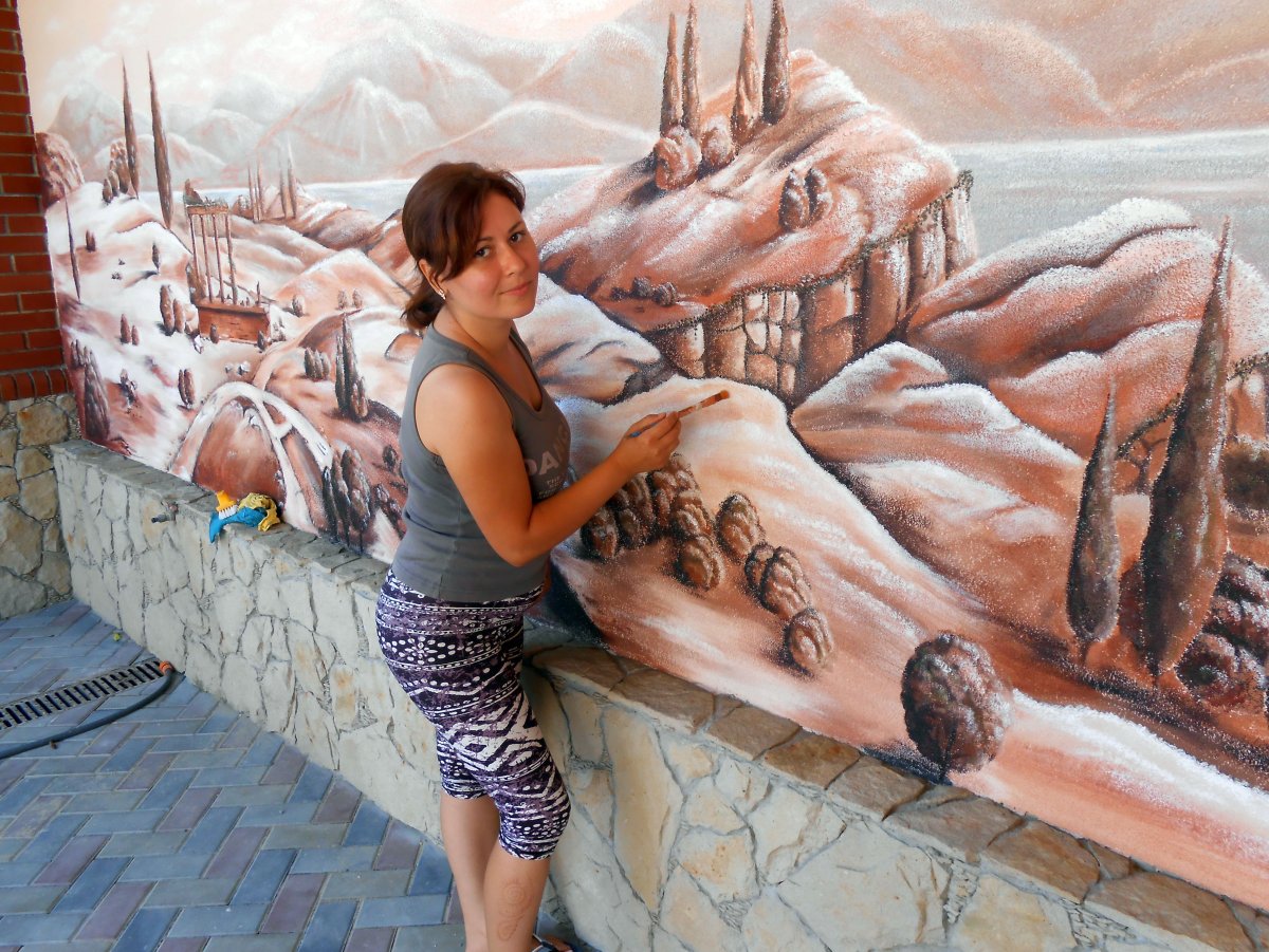 Имитация мрамора в интерьере