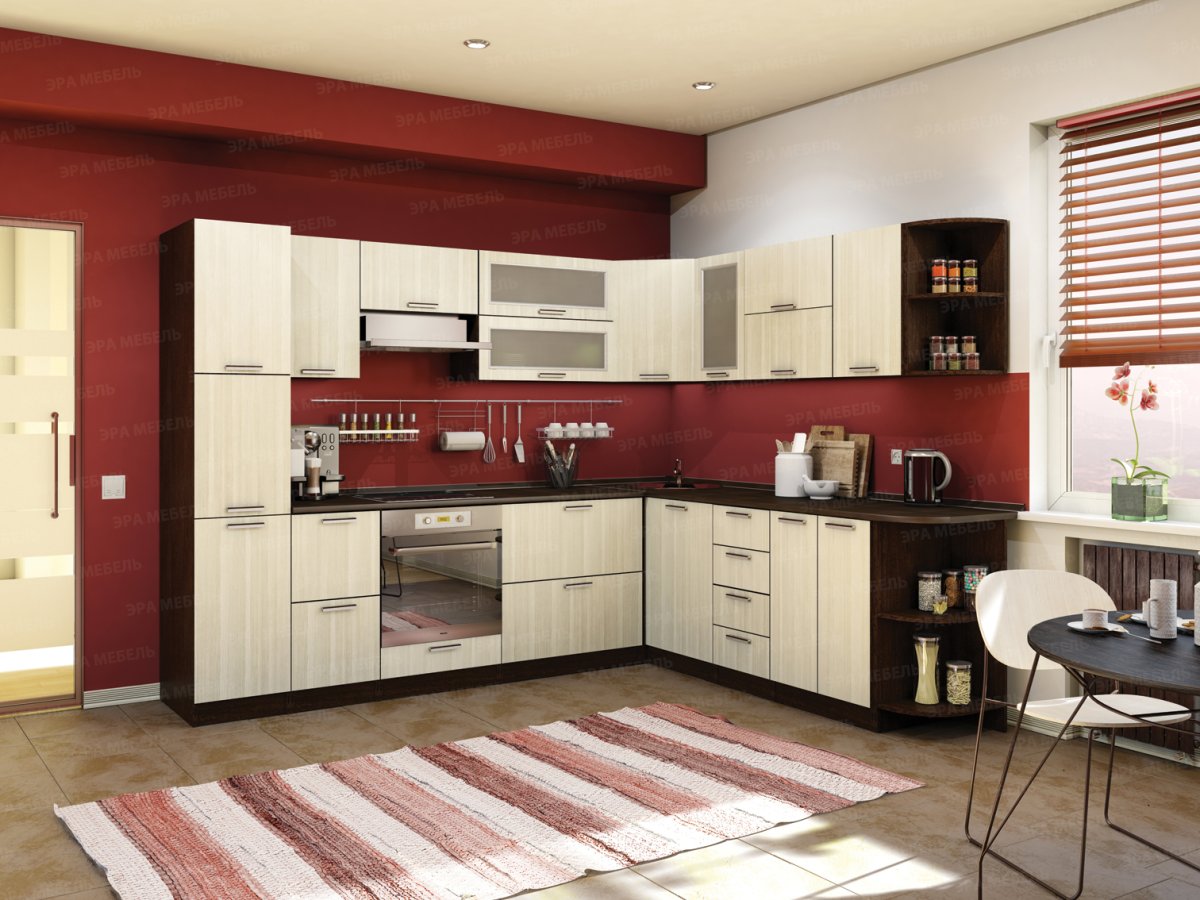 Угловая кухня для малогабаритной кухни