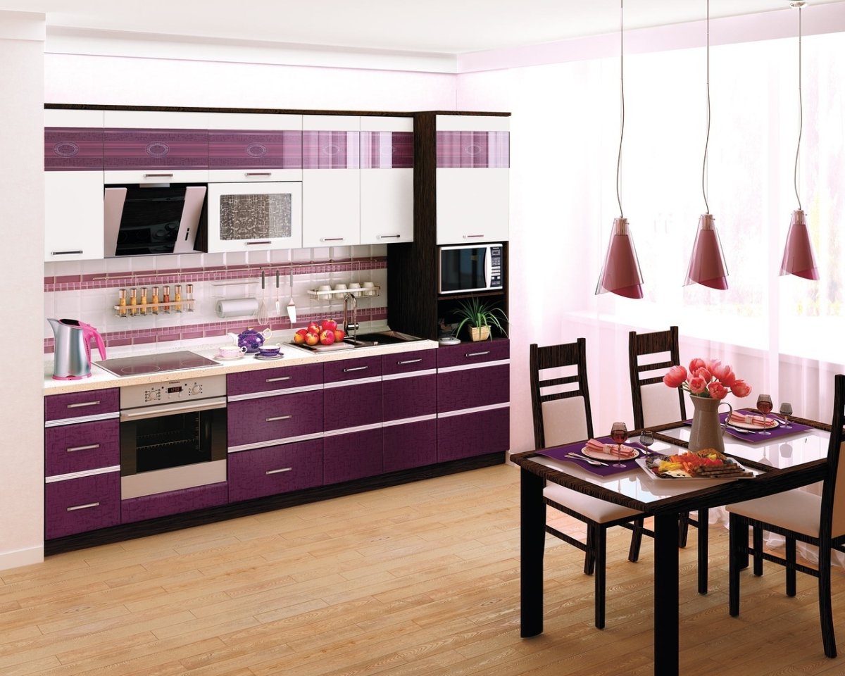 Угловая кухня без ручек