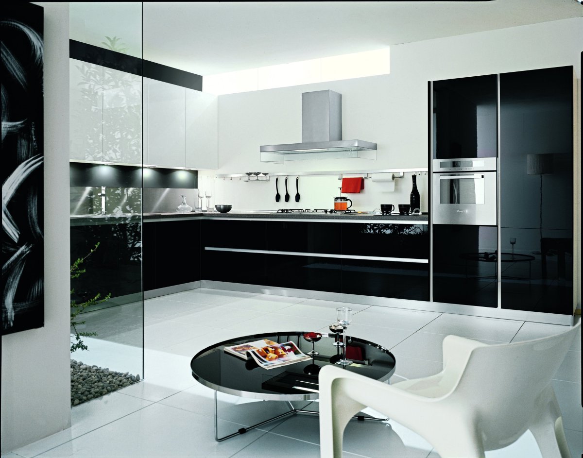 Кухни белые глянцевые угловые