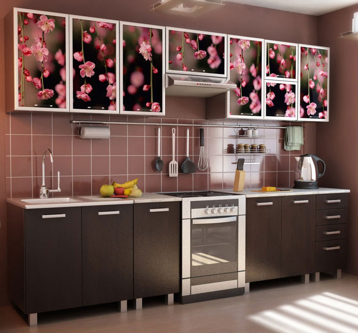 Кухонные гарнитуры с фотопечатью