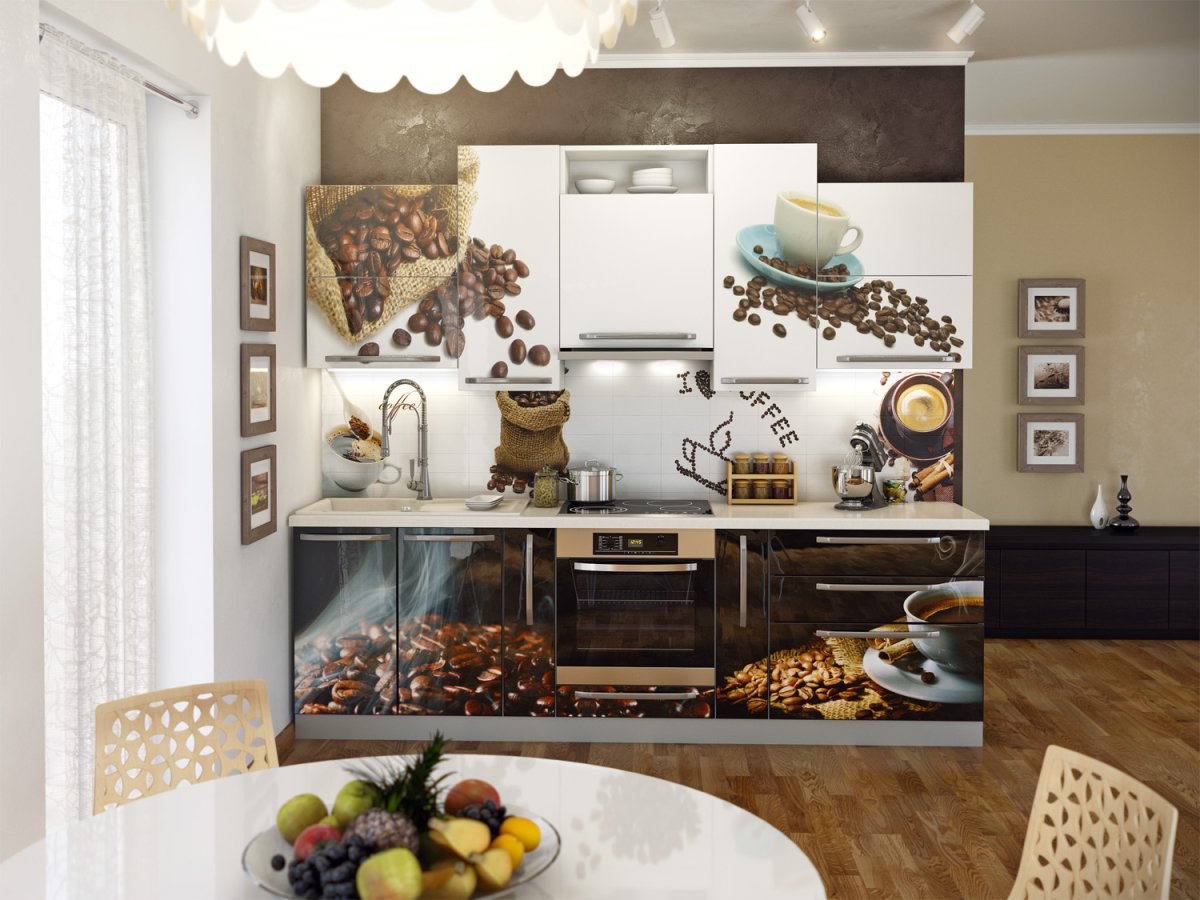 Кухня с принтом