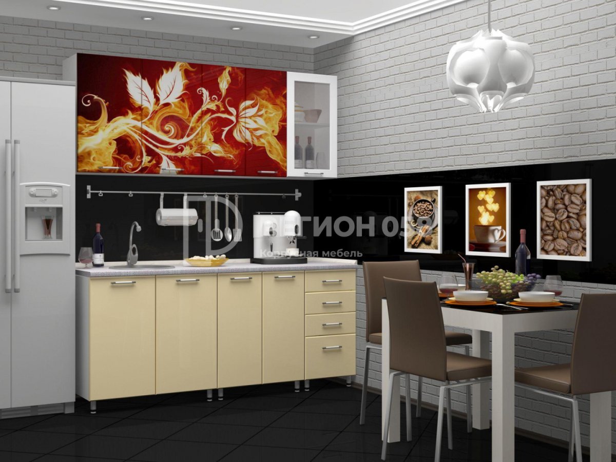 Кухня вишня 2м Дисави