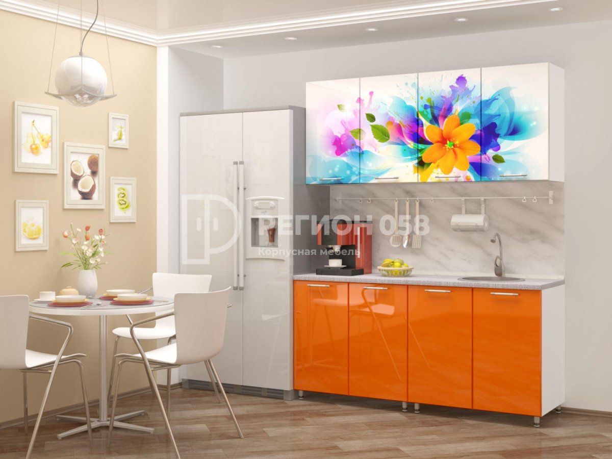 Кухонный гарнитур "Стендмебель" с фотопечатью 1,6