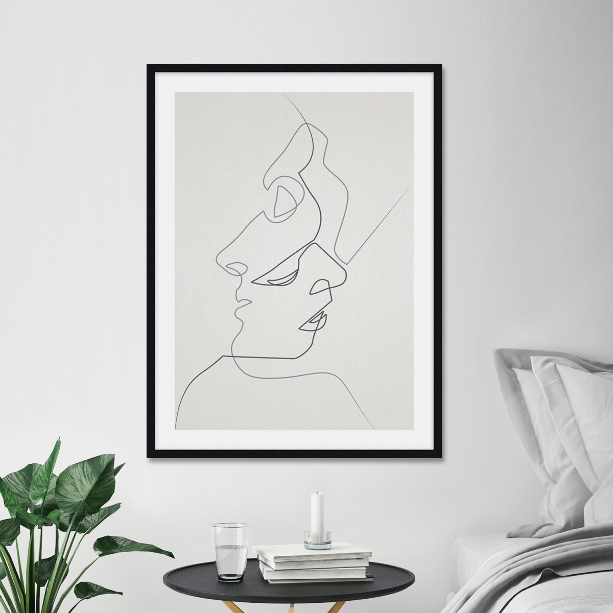 Постер одной линией