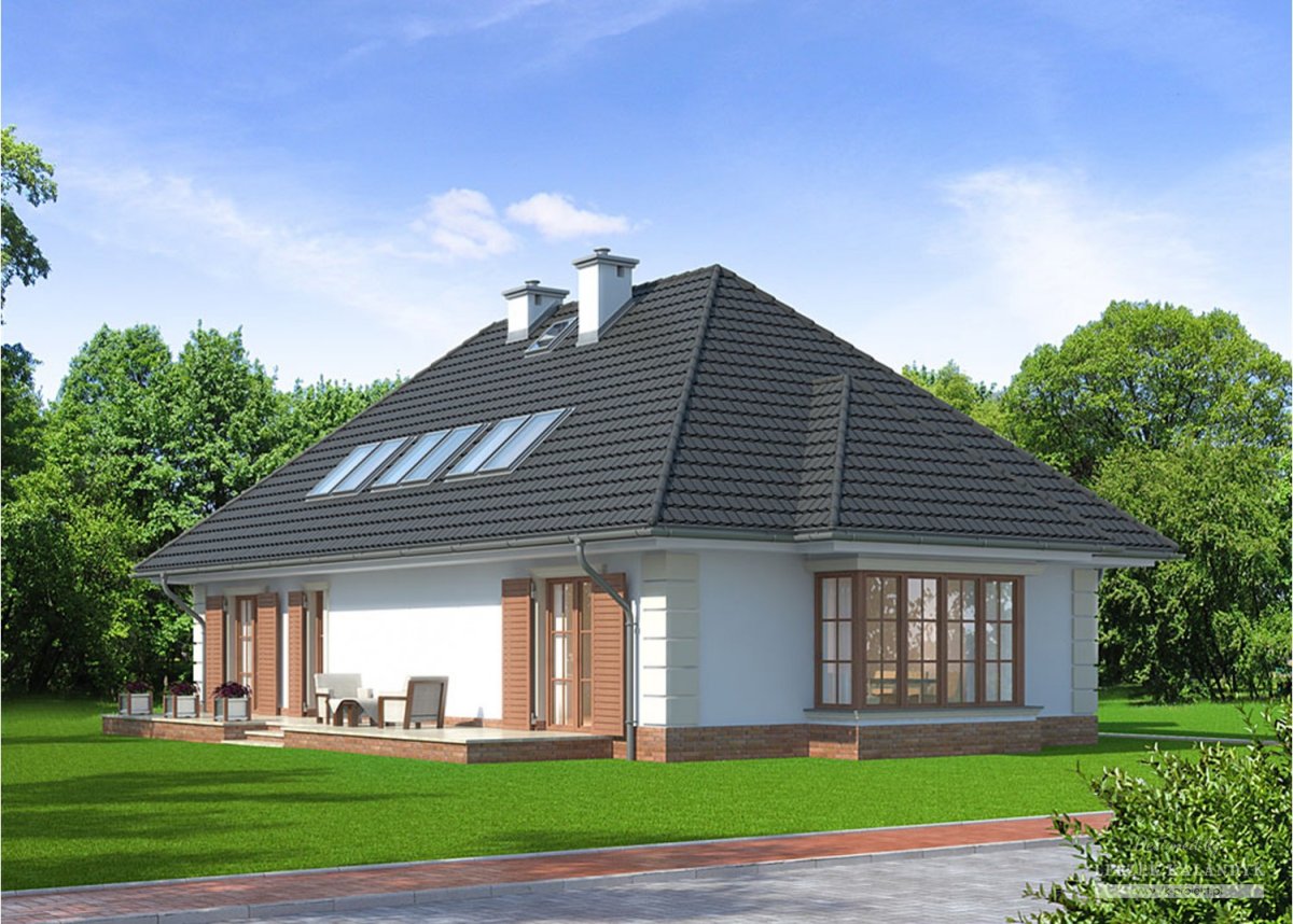 Полувальмовая кровля стропильная система