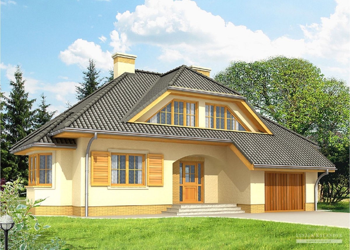 Вальмовая крыша с мансардой