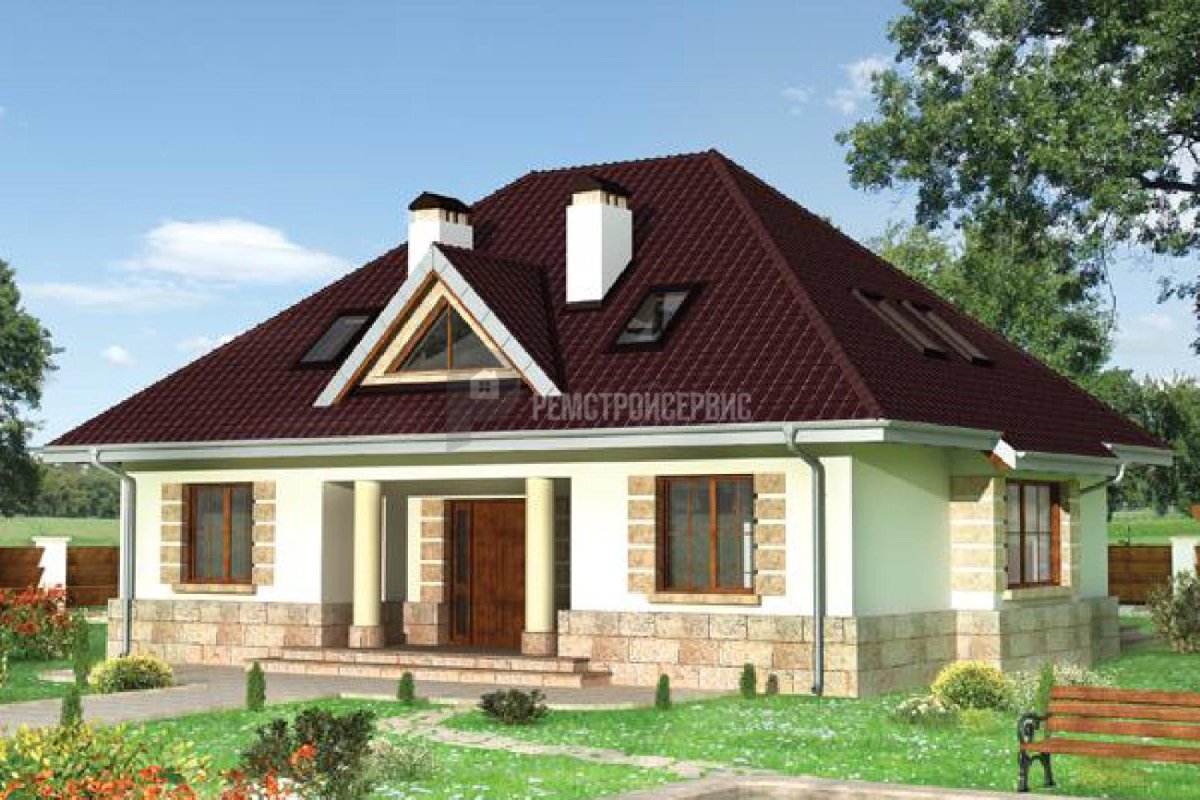 Датская полувальмовая крыша