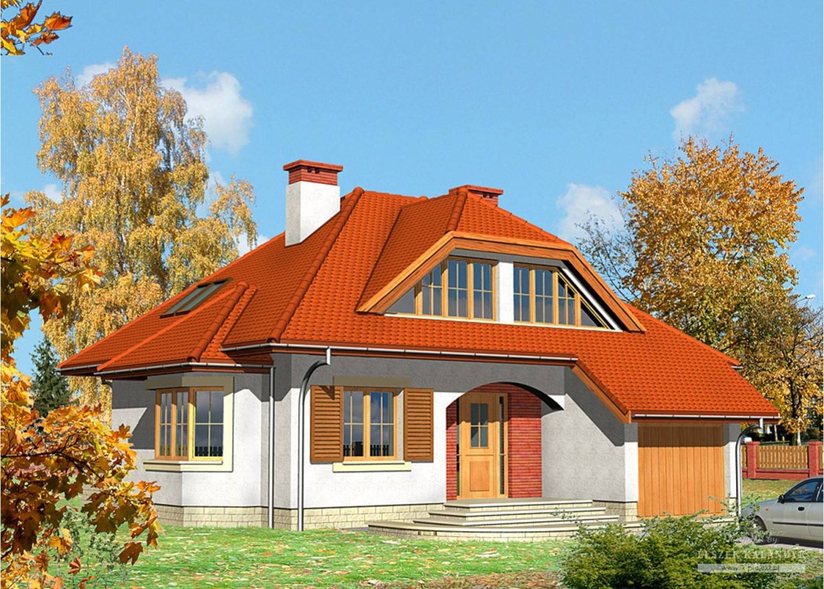 Четырёхскатная крыша с мансардой