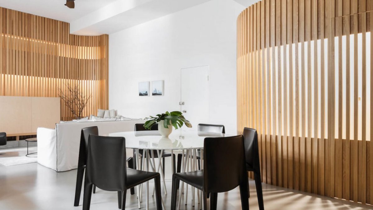 Реечная перегородка, 100х50х2500мм