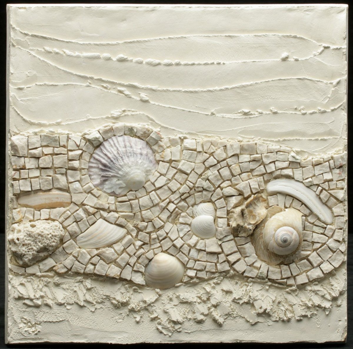 Панно с ракушками на стену