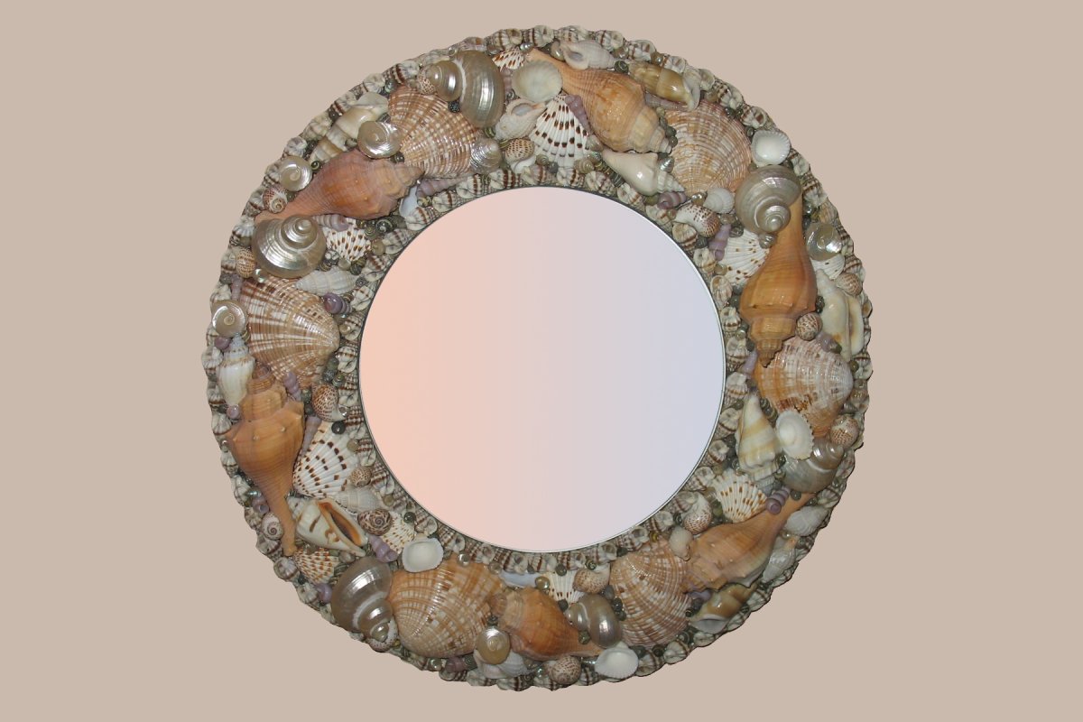 Панно из песка и ракушек
