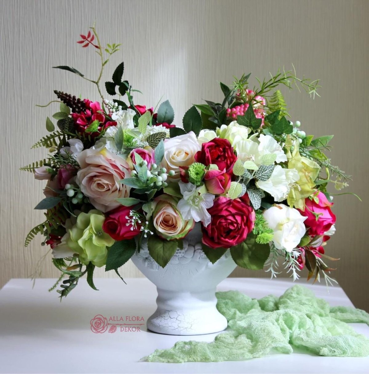 Букет цветов в интерьере