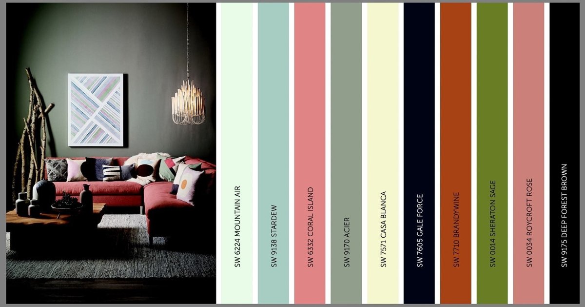 Яркий интерьер