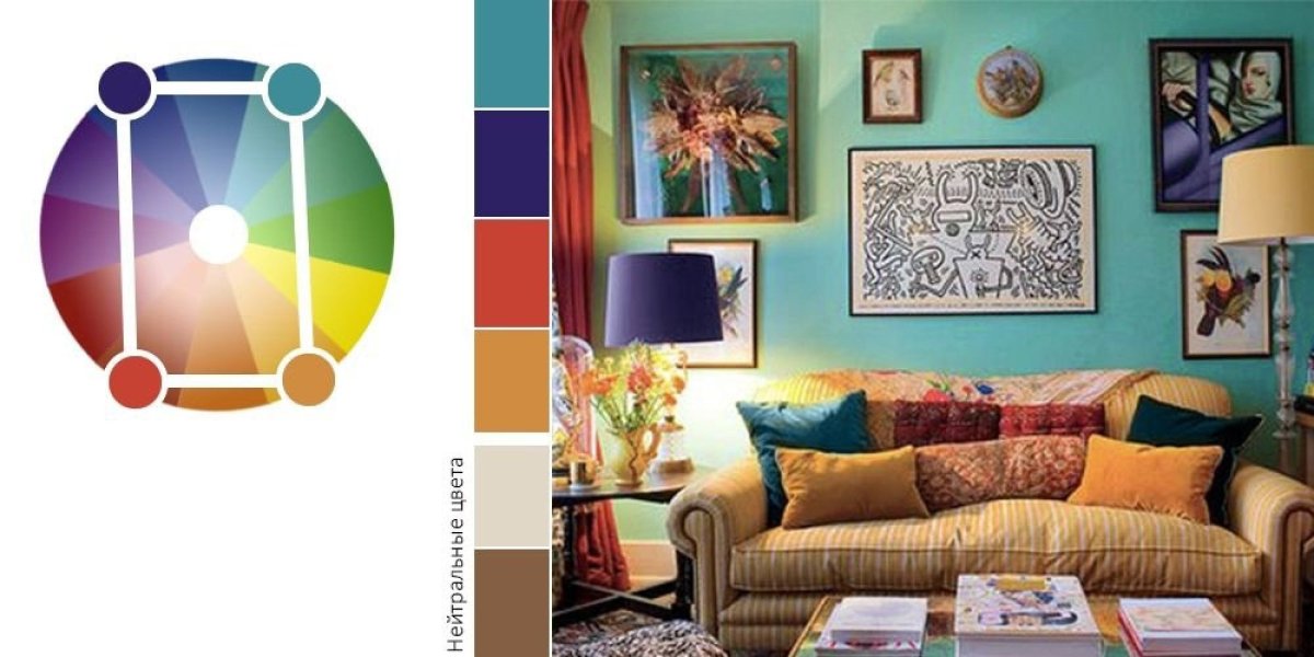 Гармоничное сочетание цветов в интерьере