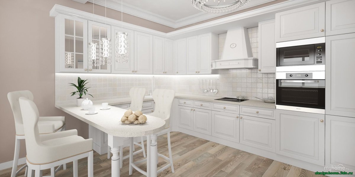 Бежевые кухни