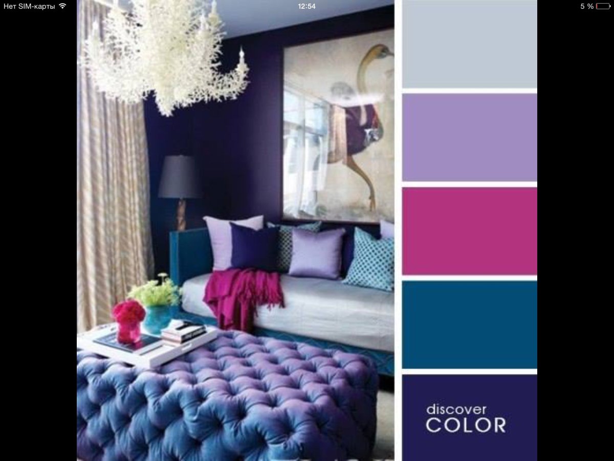 Цветовое сочинение в интерьере