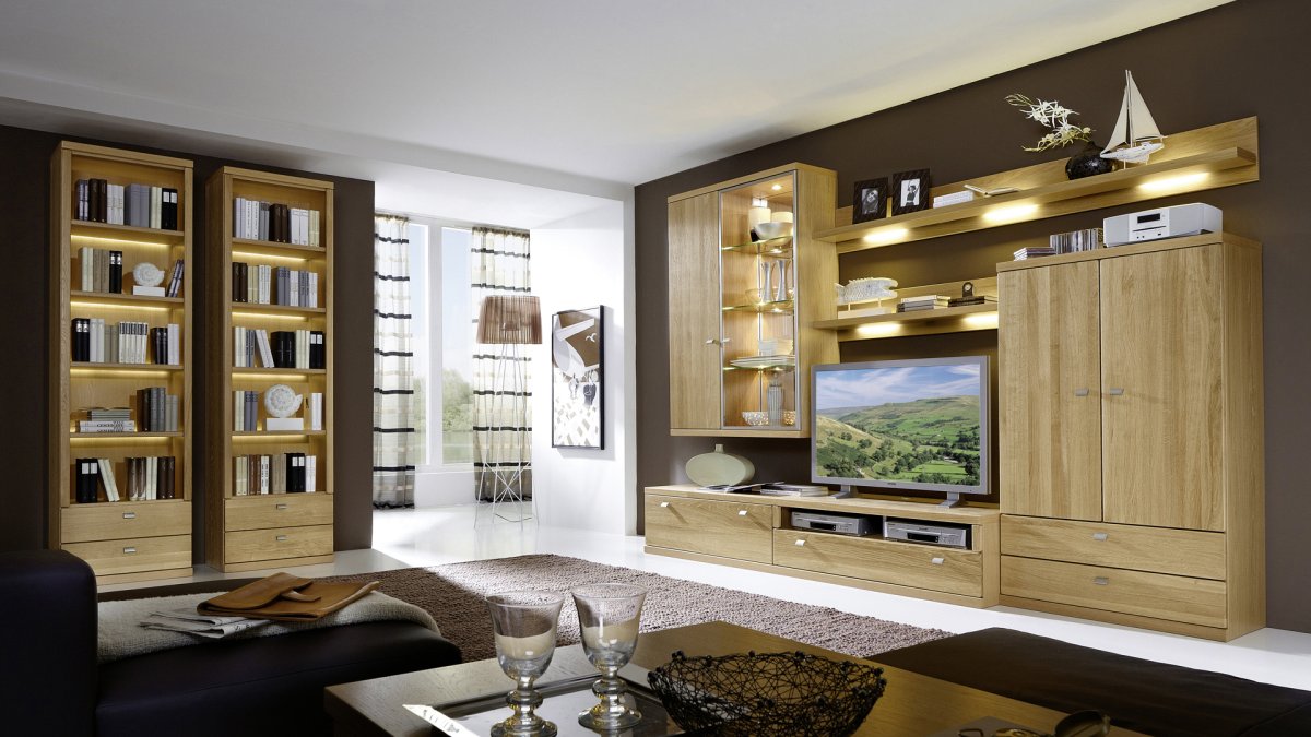 Мебель под дерево для гостиной