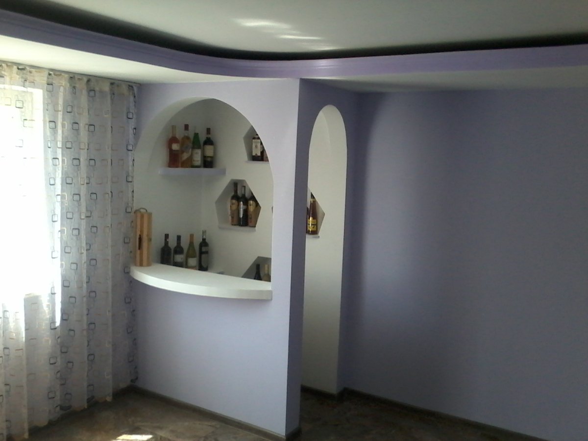 Фигурные перегородки из гипсокартона