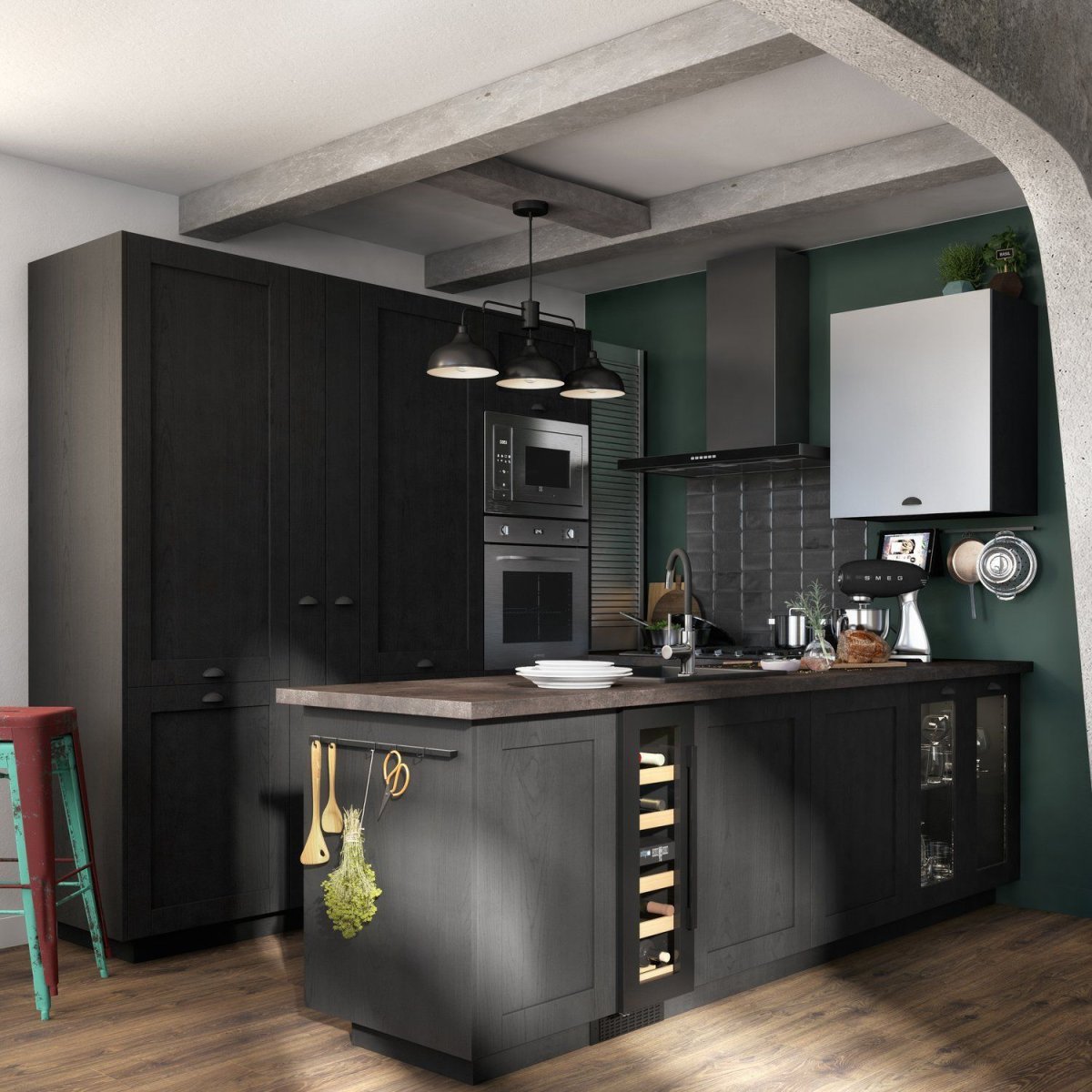 Обои inspire «бетон» эр3, флизелиновые, цвет тёмно-серый, 0.53х10 м