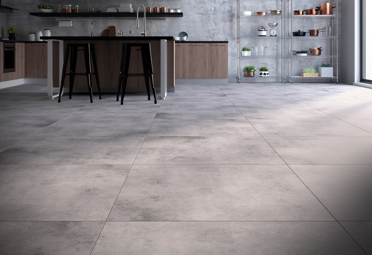 Кухонный гарнитур цвет бетон