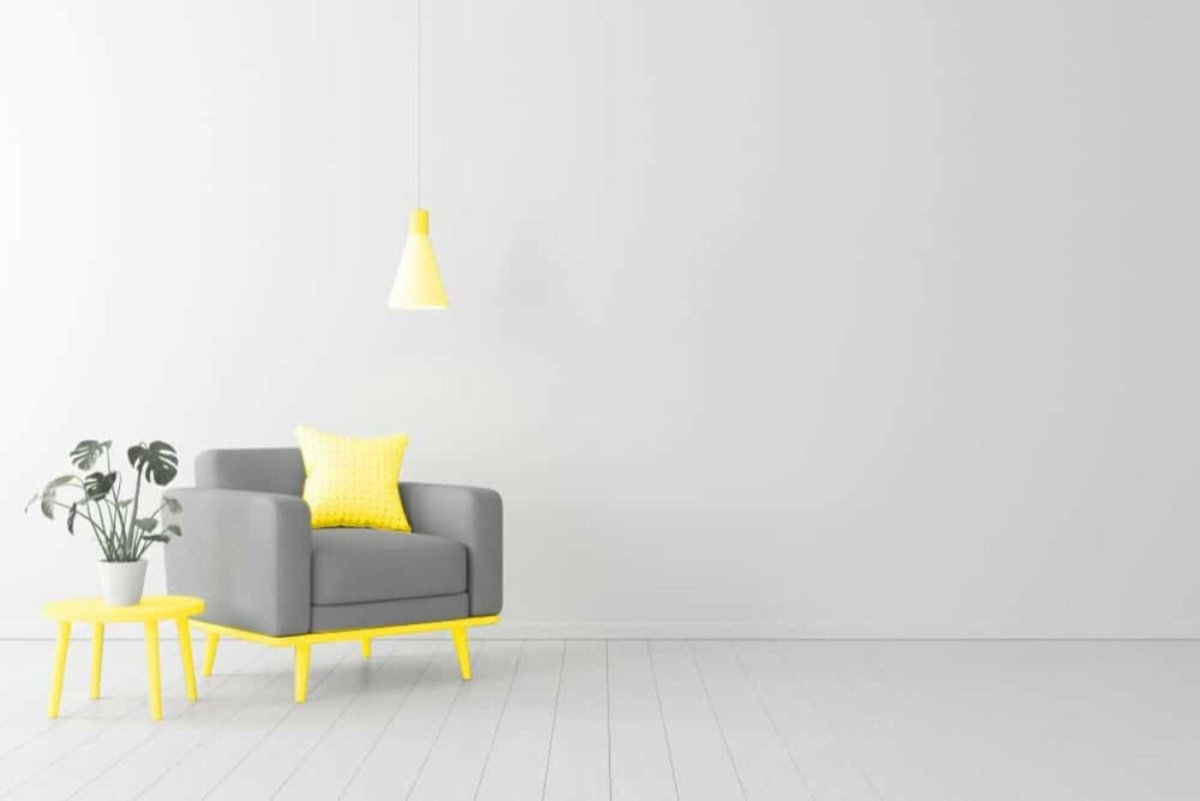 Интерьер желтый Минимализм