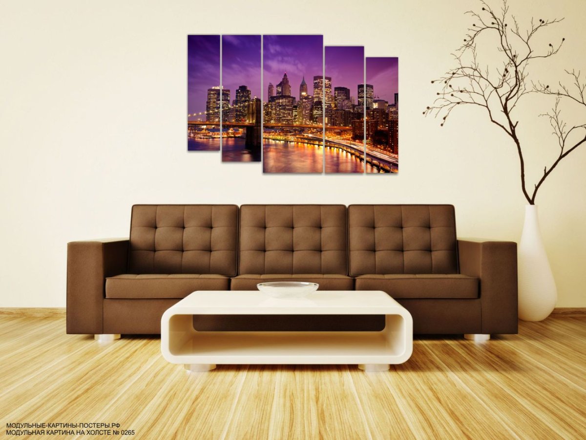 Триптих в интерьере