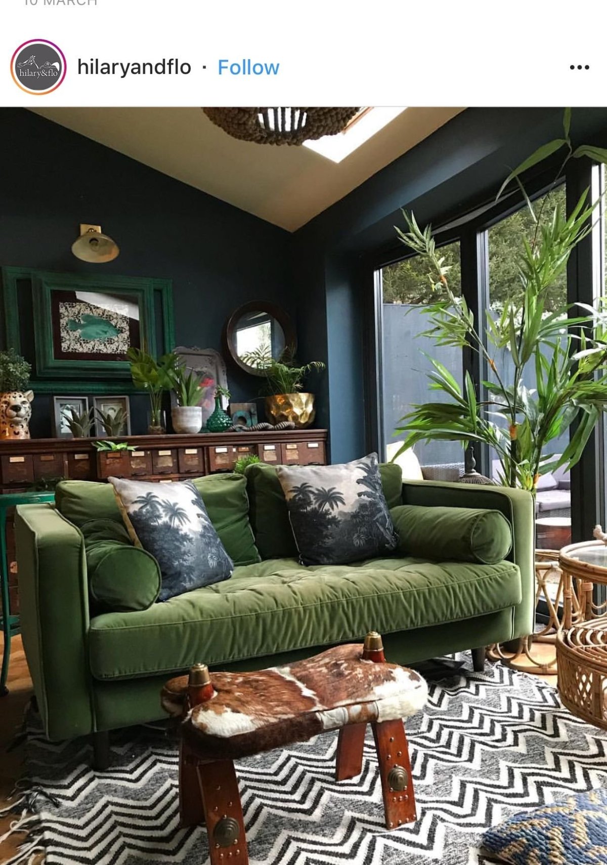 Сочетание зеленого и коричневого в интерьере