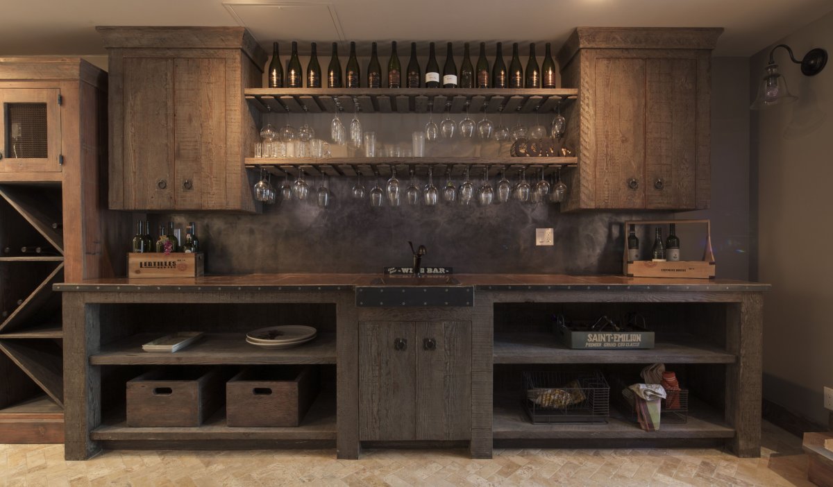 Подвесные полки для вина