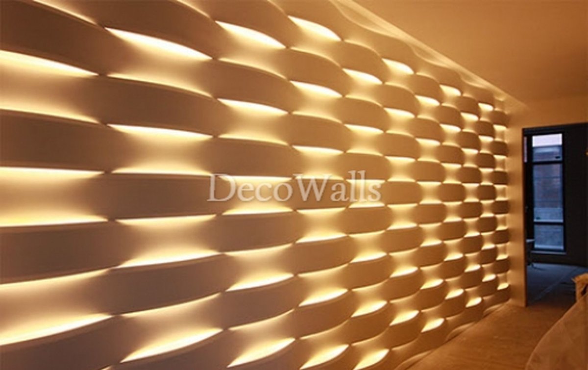 Гипсовые световые 3d панели Lightwave