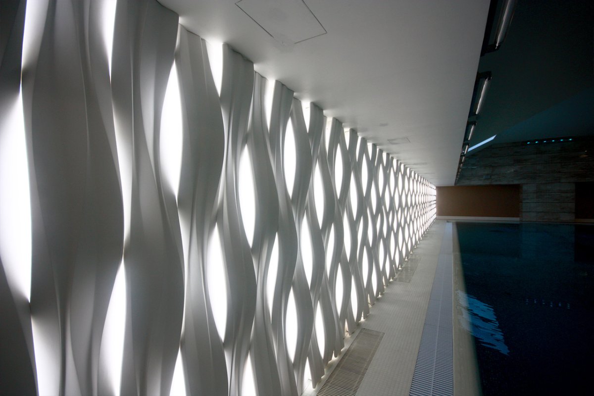 Гипсовые световые 3d панели Lightwave