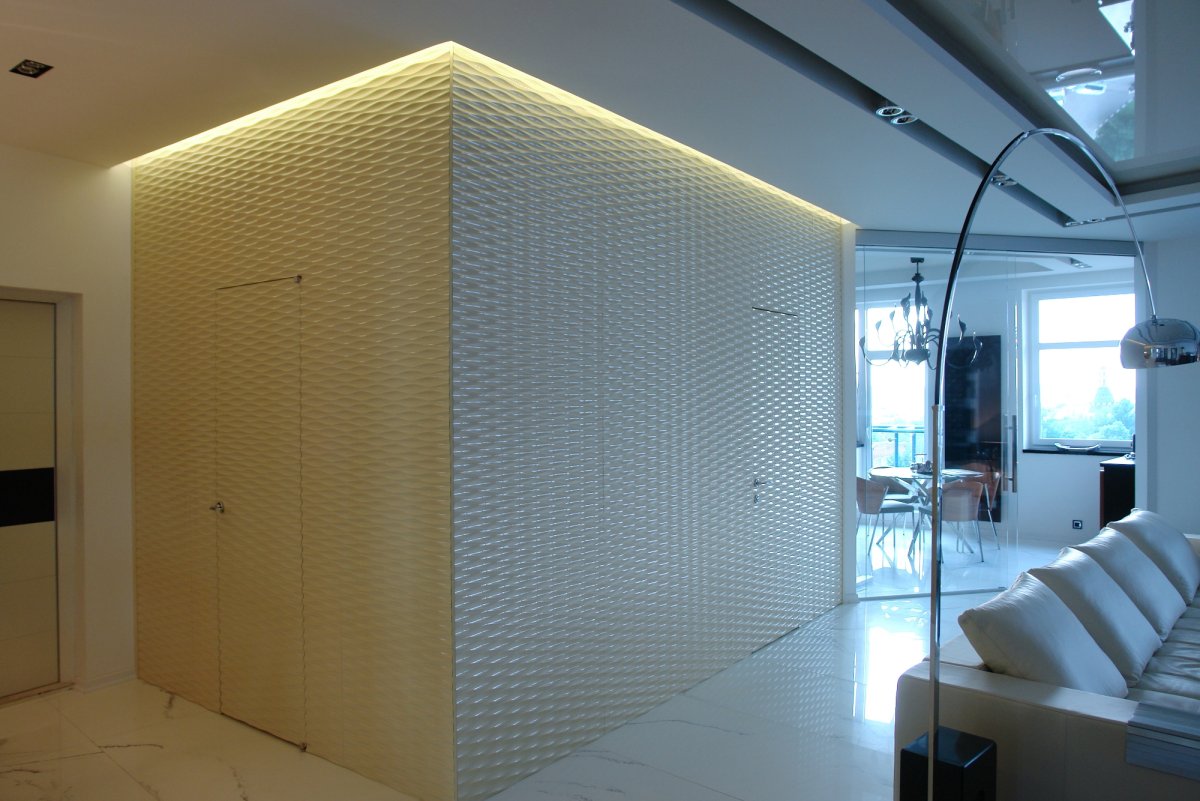 3 Д панели в проеме