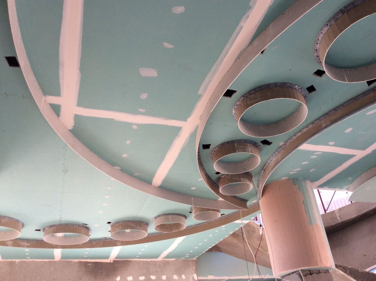 Ниши из гипсокартона в гостиной