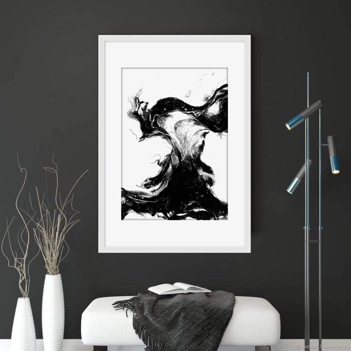 Картины черно белые для интерьера