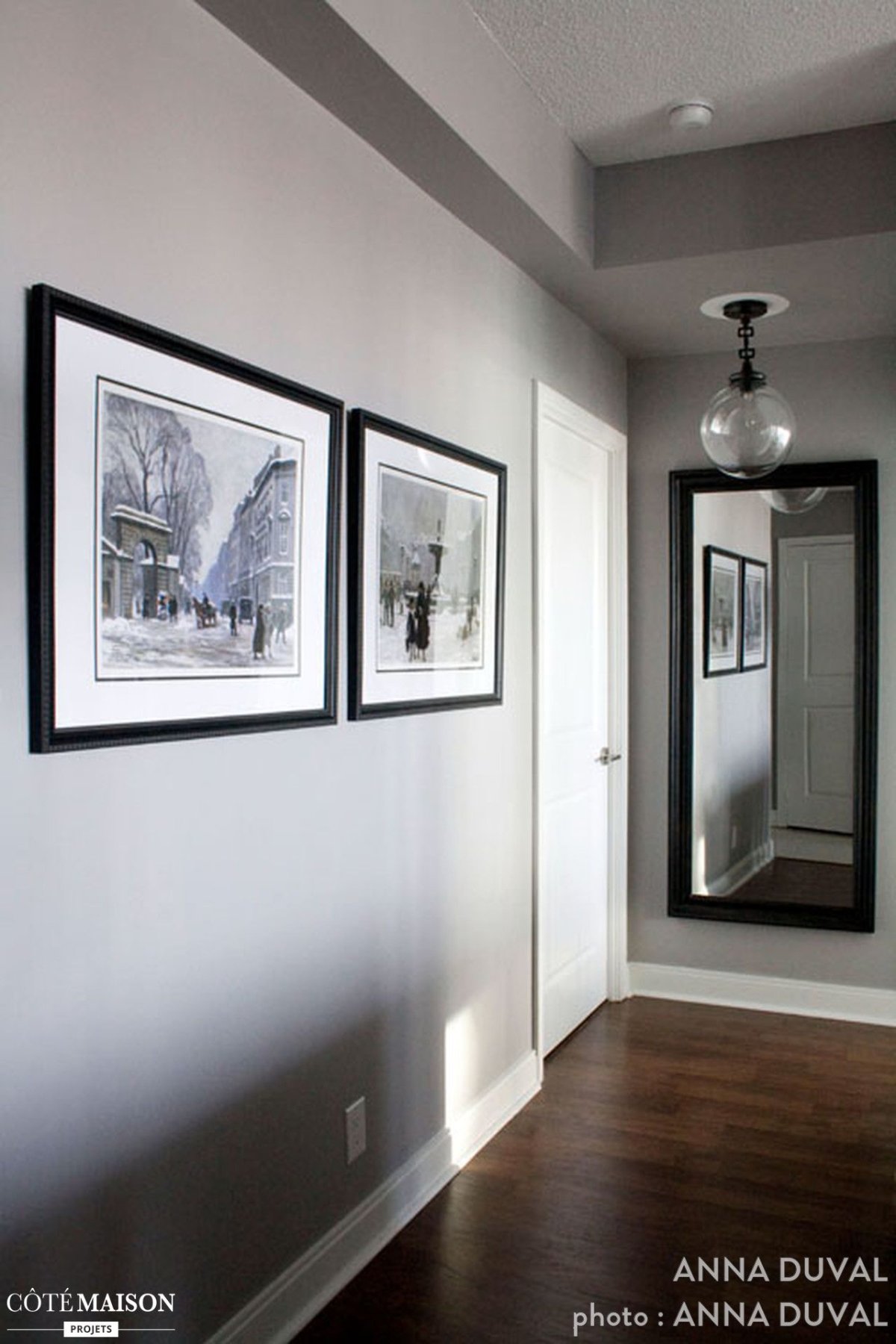 Серые стены белый плинтус